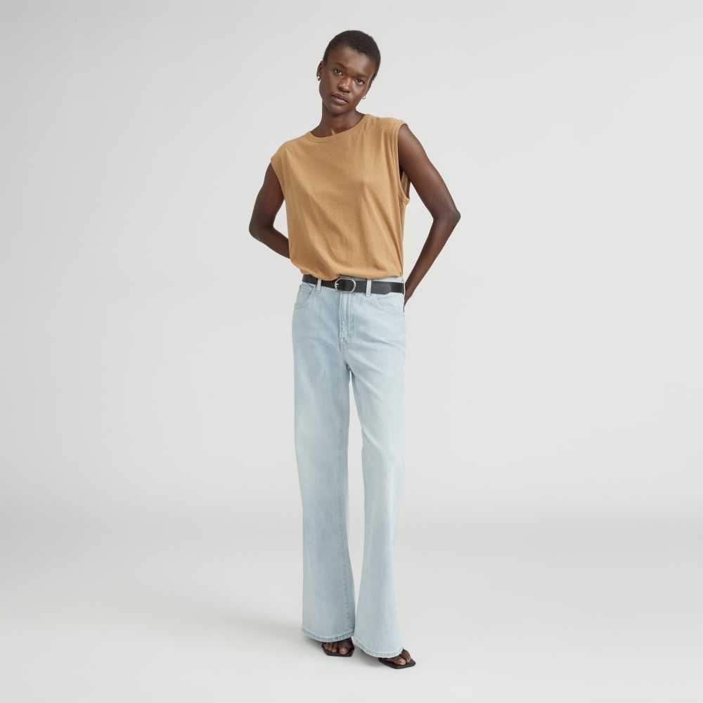 Everlane The High-Rise Flare Jean in Fog 29R